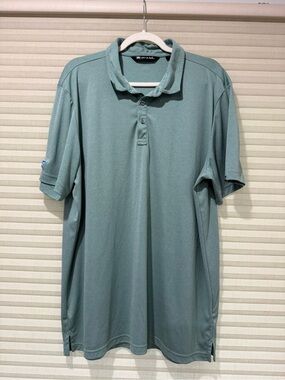 Travis Mathew Sage Green Short-Sleeve Polo